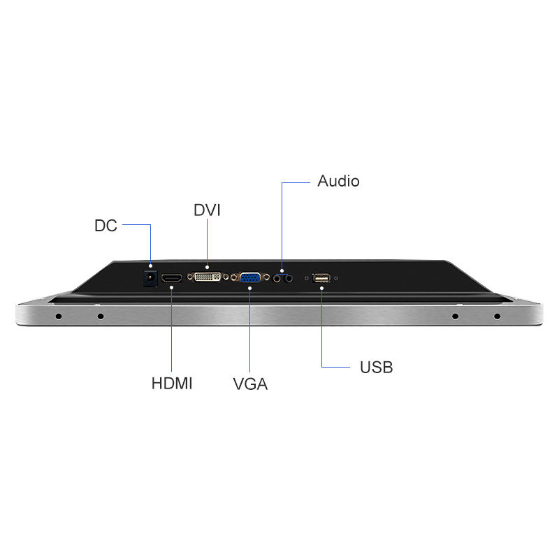 21.5 Inch IPS 1920*1080 VGA AV BNC Industrial LCD Monitor Non-Touch Screen Aluminum Frame Wall-Mounted for Desktop OEM ODM