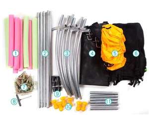 <span class=keywords><strong>Trampoline</strong></span> de sport d'intérieur en acier PVC, puissance de saut 55 pouces, avec filet de protection, pour enfants, à domicile - Product Image 2