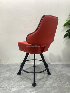 Meubles de boîte de nuit Machines à sous d'argent de jeu Ensemble de chaises de poker Chaises de <span class=keywords><strong>roulette</strong></span> de casino en cuir <span class=keywords><strong>Tabouret</strong></span> de bar Chaise de bar haute de luxe - Product Image 3