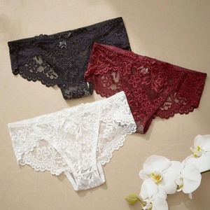 Culotte taille mi-haute en dentelle multicolore sexy pour femme, design tendance - Product Image 1