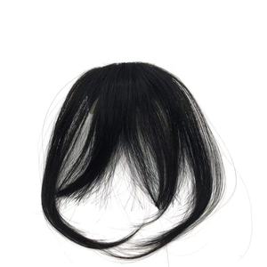 Popolare LONGFOR 100% Remy Indian Real Human Hair Extensions Frangia Sottile a Clip con Punta Smussata, Liscia Effetto Seta, Solo Colori Più Scuri - Product Image 3