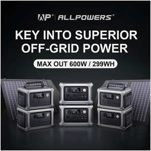 <span class=keywords><strong>ALLPOWERS</strong></span> R600 Batterie de secours rechargeable Lifepo4 Générateur solaire d'urgence 600W Station d'alimentation portable - Product Image 4