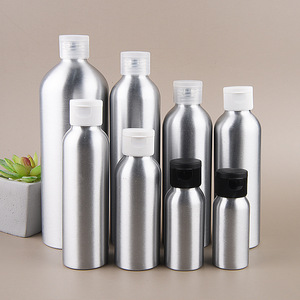 Wholesale eco friendly new design refillable metal aluminum perfume water shampoo lotion cosmetic pump bottle
