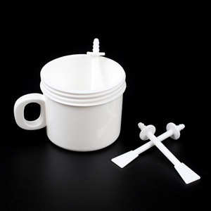 ถ้วยครีมกำจัดขน PP พร้อมฝาปิดและช้อนสำหรับผิวกายทุกประเภท สีทึบ - Product Image 4