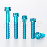 Boulons à bride Torx en titane anodisé M5/M6/M8/M10/M14 Gr5 Attaches de vélo et de moto résistantes à la corrosion légères