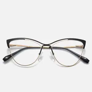 Hot Sale Blue Light Filter Glasses Cat Eye Green Glasses Frame Cat Eye Optical Glasses Frame For Women