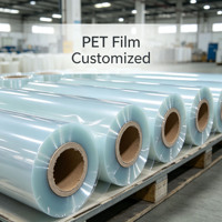 Film PET recyclé anti-rayures PCR, rouleau transparent écologique, traitement personnalisé, impression de surface, film d'emballage médical jetable
