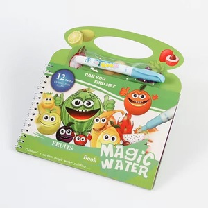 Buku Mewarnai Ajaib Air untuk Anak-Anak dengan Pena, Mainan Menggambar dan Melukis, Papan Gambar, Buku Mewarnai Edukatif Grosir - Product Image 1