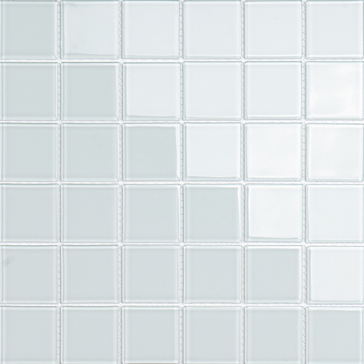 4809 mosaïque de verre blanc