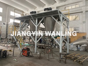SHJ High Quality Double Spiral V Cone <strong>Mixer</strong> Easy Discharging Powder Mixing Vertical Natua <strong>Mixer</strong> - Product Image 5