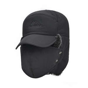 Gorra cazadora térmica cálida <span class=keywords><strong>de</strong></span> <span class=keywords><strong>lana</strong></span> <span class=keywords><strong>de</strong></span> invierno para <span class=keywords><strong>hombre</strong></span>, gorra rusa <span class=keywords><strong>con</strong></span> cubierta facial y <span class=keywords><strong>orejeras</strong></span>, venta al por mayor - Product Image 6
