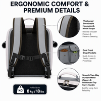 Sac à dos respirant pour animaux de compagnie, sac de voyage anti-anxiété pour chat, sac à dos portable pour chien