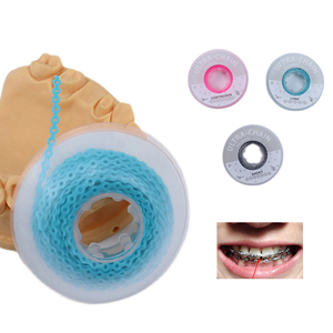 치과 재료 교정 고무 다채로운 치과 파워 체인 - Product Image 1