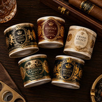Rouleau d'étiquettes adhésives pour bandes de cigares, personnalisées avec logo de marque, imprimées en relief, pour emballage de tabac et cigares