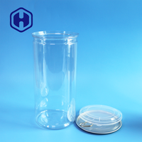 Boîte à collation en PET transparente de 1380 ml avec une large ouverture, facile à remplir et à distribuer, étanche, sans BPA, pour le popcorn et plus encore