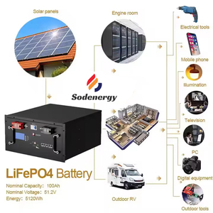 Sodenergy ชุดแบตเตอรี่ Lifepo4 48V 5Kw 10Kw 20Kw วางซ้อนกันได้ติดตั้งแบตเตอรี่เซิร์ฟเวอร์สำหรับระบบพลังงานแสงอาทิตย์5Kw แบตเตอรี่20Kw 10Kw - Product Image 6