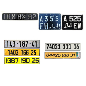 Placa de Matrícula Personalizada de Sublimación Directa de Fábrica, Placa de Metal en Blanco para Argelia, Placa de Matrícula con Número - Product Image 2