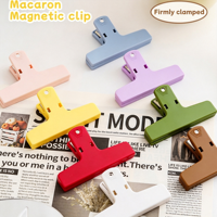 Clips magnétiques couleur macaron, pour l'apprentissage et le bureau, clips de rangement suspendus, supports pour papiers et documents, clips pour mémos