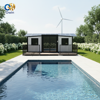 Maison conteneur préfabriquée moderne et extensible de 40/20 pieds, prête à l'emploi, 2, 3, 4 ou 5 chambres, villa préfabriquée, maison portable