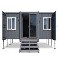 Maison conteneur modulaire préfabriquée pliable, mini-maison préfabriquée 20 pieds 40 pieds, directement de l'usine pour l'Australie