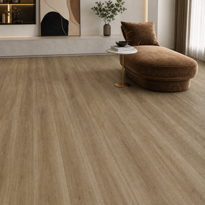 Planchers SPC 3,5 mm - 8 mm <span class=keywords><strong>Chêne</strong></span> Tan Latte Torréfié Étanche à Clipser Planches Longues Échelonnées pour Salons à Plan Ouvert - Product Image 2