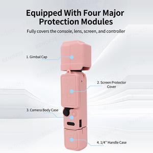 Étui de protection en silicone pour <span class=keywords><strong>DJI</strong></span> Osmo Pocket 4, housse d'objectif anti-rayures, couverture complète pour <span class=keywords><strong>accessoires</strong></span> de caméra <span class=keywords><strong>DJI</strong></span> Pocket 4 - Product Image 5