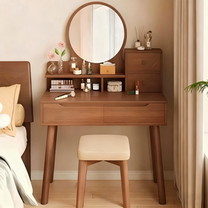 Coiffeuse <span class=keywords><strong>baroque</strong></span> moderne Ensemble de coiffeuse professionnel avec miroir LED - Product Image 4