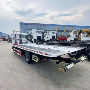 ISUZU KV600 Flat <b>Bed</b> Tow Truck with Mounted Crane Diesel Fuel Manual Transmission Type for Road Rescue Sale - Product Image 4