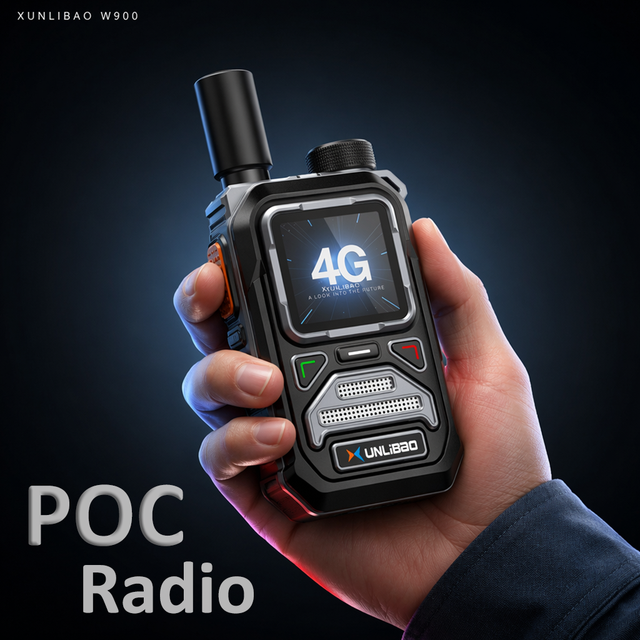 XUNLIBAO Global 4G LTE PoC Radio Two Way Wireless Intercom Unlimited 5000km No Platform Fees Handheld Long Range Walkie Talkie