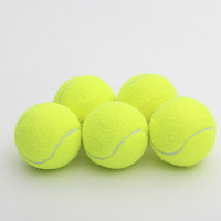 Balles de tennis en caoutchouc durables à haute élasticité, directement de l'usine, hauteur de rebond de 125-135 cm, diamètre de 63,5 mm, poids de 58 g, pour l'entraînement