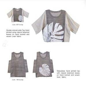 Bufanda de Lino Puro para Mujer, Bufanda de Moda con Patrón Tradicional Egipcio, Ecológica y con Certificación de Comercio Justo - Product Image 1