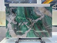 Dalle de marbre vert émeraude de luxe Patek Emerald Marble Luxury Green Vein, pierre exotique vert émeraude pour intérieur haut de gamme