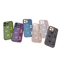Coque de téléphone en TPU transparente ultra-fine et élégante, colorée, avec peinture UV, anti-traces de doigts, antichoc, avec joli nœud et strass, vente en gros