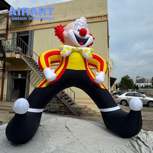 Ballon gonflable de clown de <span class=keywords><strong>cirque</strong></span> de 5 m de haut, mascotte de personnage de clown de <span class=keywords><strong>cirque</strong></span>, clown gonflable de parc carré - Product Image 3
