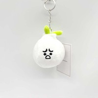 Offre Spéciale dessin animé légumes en peluche personnalisé porte-clés en peluche chou brocoli porte-clés en peluche boîte aveugle pendentif en peluche pour sac