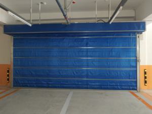 Portes à enroulement à double <span class=keywords><strong>rideau</strong></span> commerciales, résistantes au feu pendant 3 heures, insonorisées et avec télécommande - Product Image 3