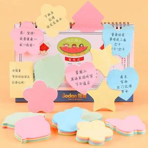 Sinh Viên Ghi Chú Dính Sáng Tạo Trá<span class=keywords><strong>i</strong></span> Tim Nhãn Dễ Thương Hình Trá<span class=keywords><strong>i</strong></span> Tim Phim Hoạt Hình Kỹ Thuật Số In Ấn Giá Trị Màu Sắc Cao UV Tráng Phim Giấy - Product Image 4