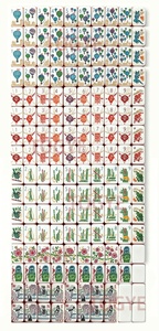 Juego de Mahjong de Lujo Personalizado de 4 Niveles con Fichas Acrílicas, Patrón 'Walk With Me' Tallado, 160 Piezas - Product Image 6