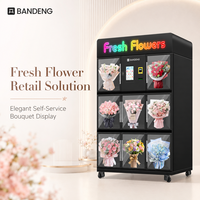 Máquina Comercial para Venta de Flores BANDENG 6510XH 10T con Capacidad para 8 Artículos y Estructura de Almacenamiento de Flores Separada