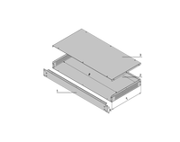 RDEKONO - Gabinete de Fabricación de Chapa Metálica con Sistema de Subbastillas para Ordenadores de Escritorio y Redes, para Fabricantes de Centros de Datos