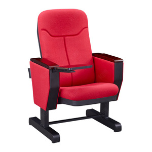 Manwa Expo Theater <b>Chair</b> HB523-1 Red With Writing Board For Conference Room And Hospital Use - Product Image 5
