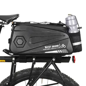 RTS 방수 하드 쉘 꼬리 가방 자전거 대형 여행 가방 수하물 캐리어 자전거 후면 랙 좌석 파니 가방