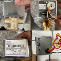 Vanne de zone motorisée DKV 2 voies 3 voies 2 ports 110V AC normalement fermée en laiton retour à ressort Vanne de zone motorisée BSP NPT filetée