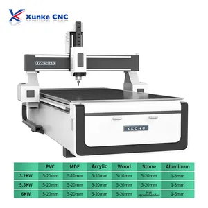 XUNKE 1325 wood carving cutting cnc router machine T slot plywood box cnc router  edge banding machine  panel saw machine