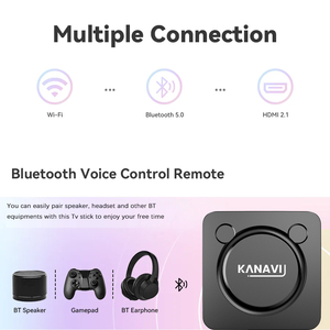 TV Stick 2025 fabriqué en usine Kanavi <span class=keywords><strong>4</strong></span> Go de RAM 128 Go de ROM 4K HDR10 Amlogic S905w2 Android 13.0 Boîtier TV intelligent BT5.0 <span class=keywords><strong>Streaming</strong></span> multimédia - Product Image 6