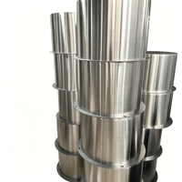 Fabrication sur mesure de tôles en acier inoxydable 304/316, pièces cylindriques, pliage, composants soudés, tolérance de 0,1 mm, OEM ODM