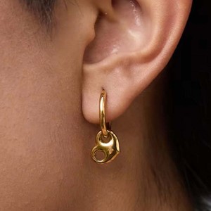 Heart Shape Stainless Steel Jewelry <b>Set</b> Necklace <b>Bracelet</b> Earrings 18k Gold Plated Women's Gift Fashion Jewelry - Product Image 4