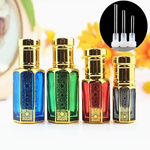 Diffuseur d'huiles essentielles vintage <span class=keywords><strong>de</strong></span> luxe arabe 3 ml 6 ml 12 ml pour la décoration <span class=keywords><strong>de</strong></span> la maison, flacon compte-gouttes en verre <span class=keywords><strong>vide</strong></span> rechargeable - Product Image 5