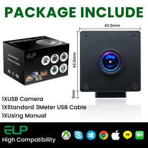 Cámara USB de 2.3MP con Obturador Global AR0234, Alta Velocidad 1080P 90FPS, Gran Angular Sin Distorsión, USB2.0, <span class=keywords><strong>para</strong></span> Fotografía de Movimiento Rápido - Product Image 6