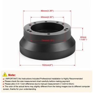 Steering <b>Wheel</b> Adapter 5 6 Holes For Chevrolet 69-94 Metal <b>Replacement</b> Part - Product Image 5